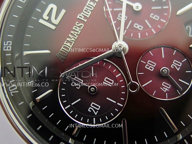 Code 11.59 Chrono 26393 SS APSF 1:1 Best Edition Red Dial On Red Leather Strap Super Clone SA4401